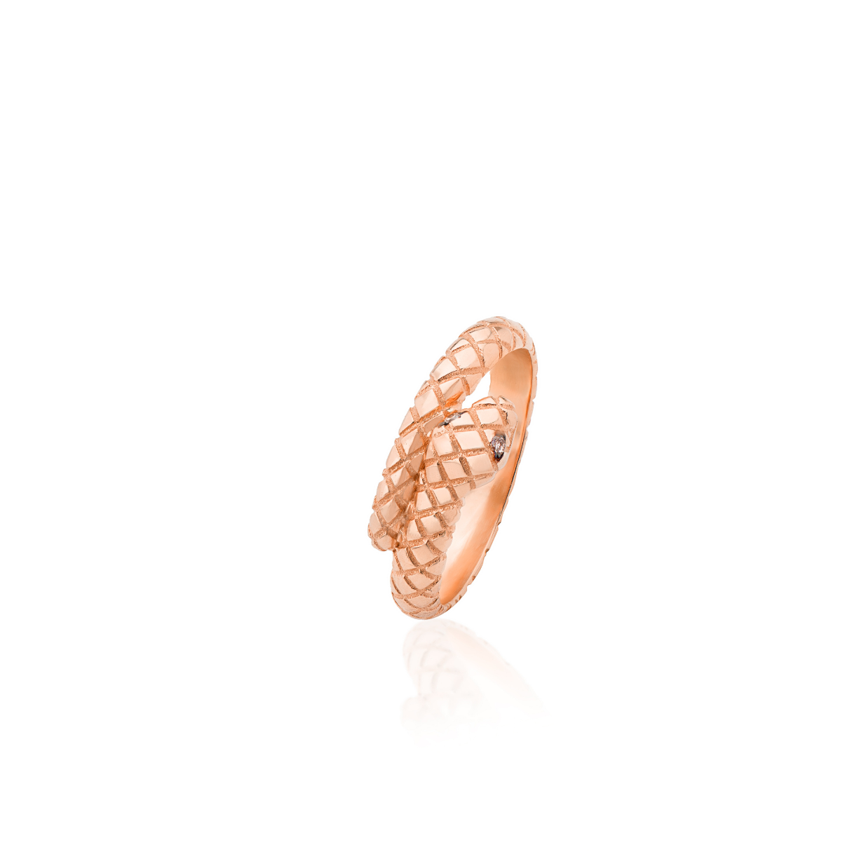 Rose Gold Serpentine Ring