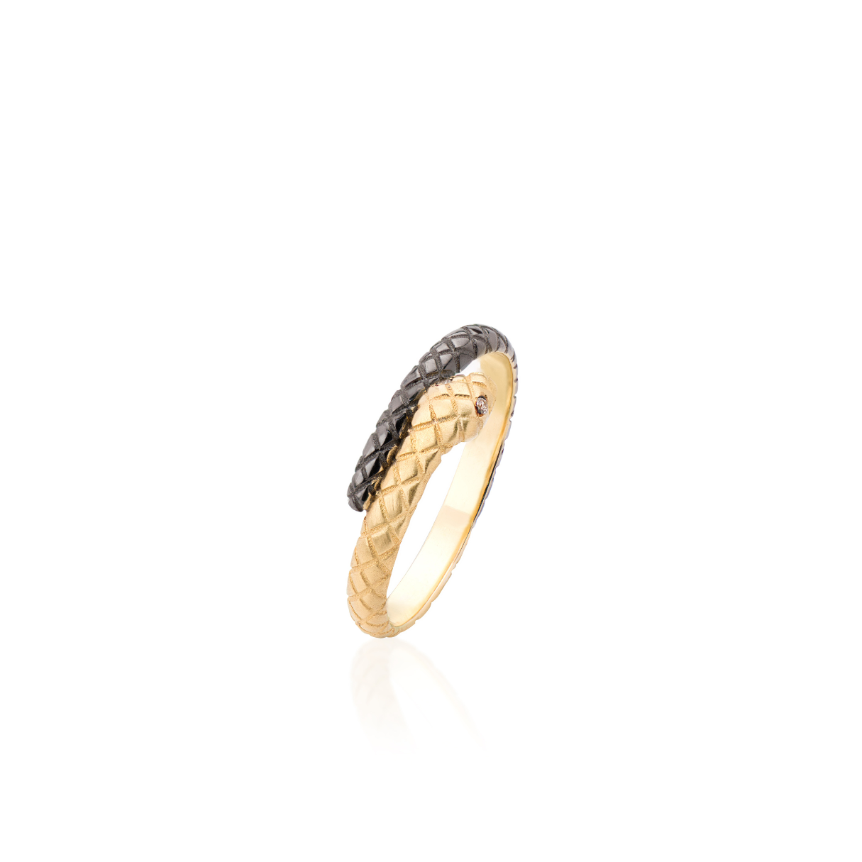 Two-Tone Serpentine Ring
