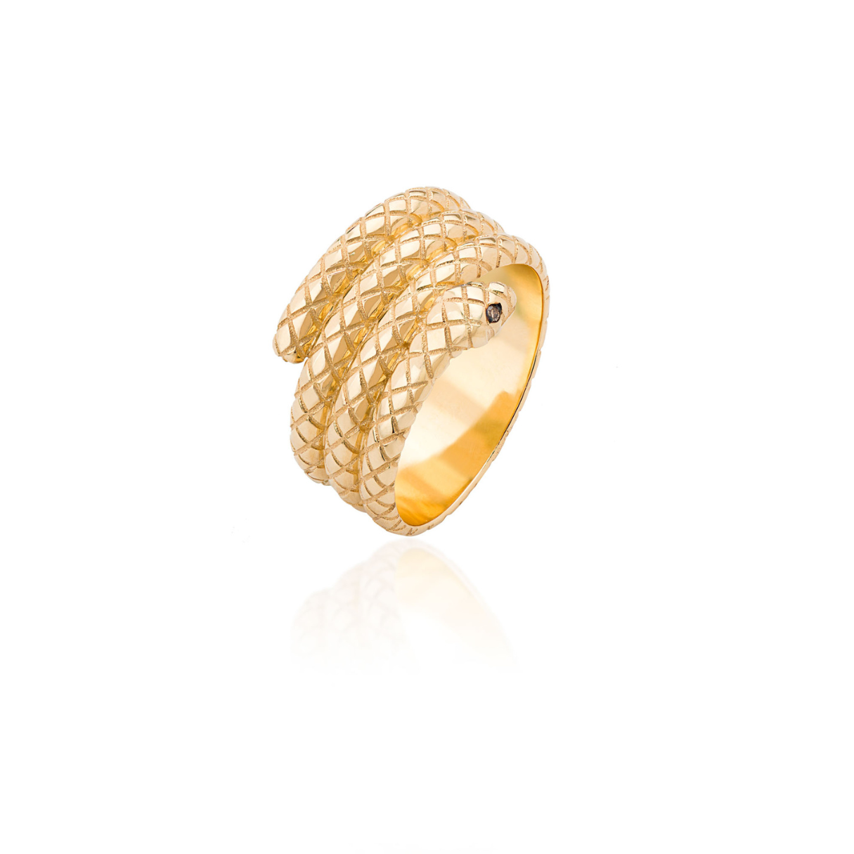 Serpentine Coil Ring