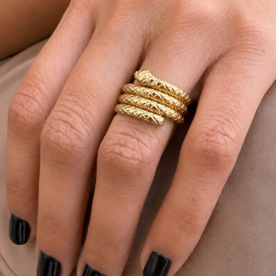 Serpentine Coil Ring