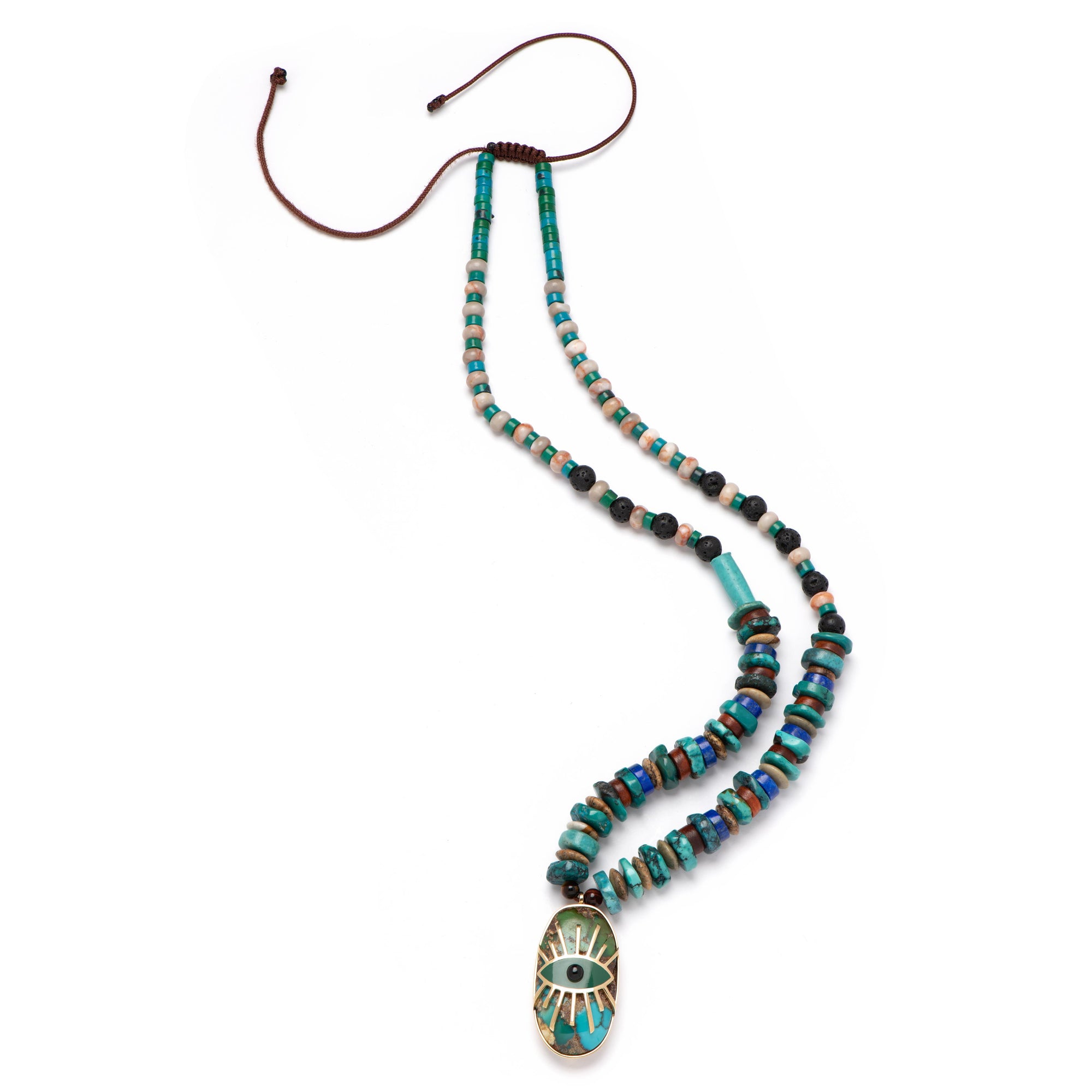 Guardian Turquoise Beaded Necklace