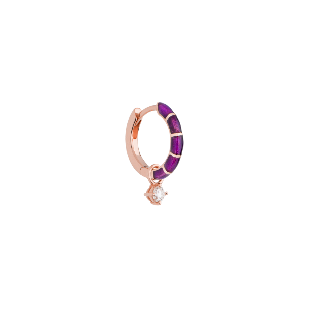 Purple Storm Single Mini Hoop